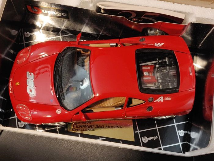 Ferrari 360 Modena Challenge #360 - Rouge - 25 Ans En Boîte - Bburago 1/18 - photo numéro 13
