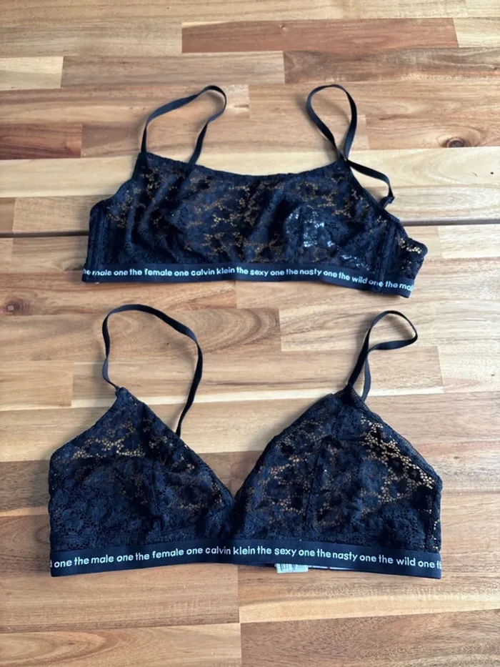 Lot de 2 soutient gorge noirs