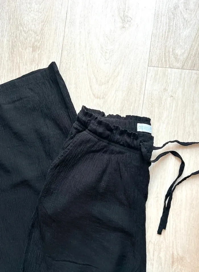 Pantalon à jambes larges plissé Primark taille L (taille petit) - photo numéro 2