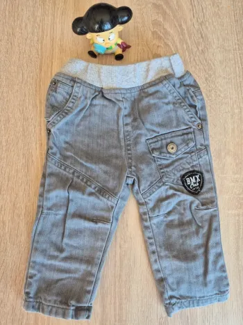 Jean gris élastique 12 mois