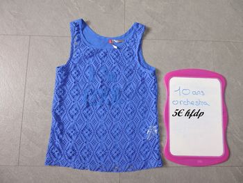 débardeur orchestra taille 10 ans