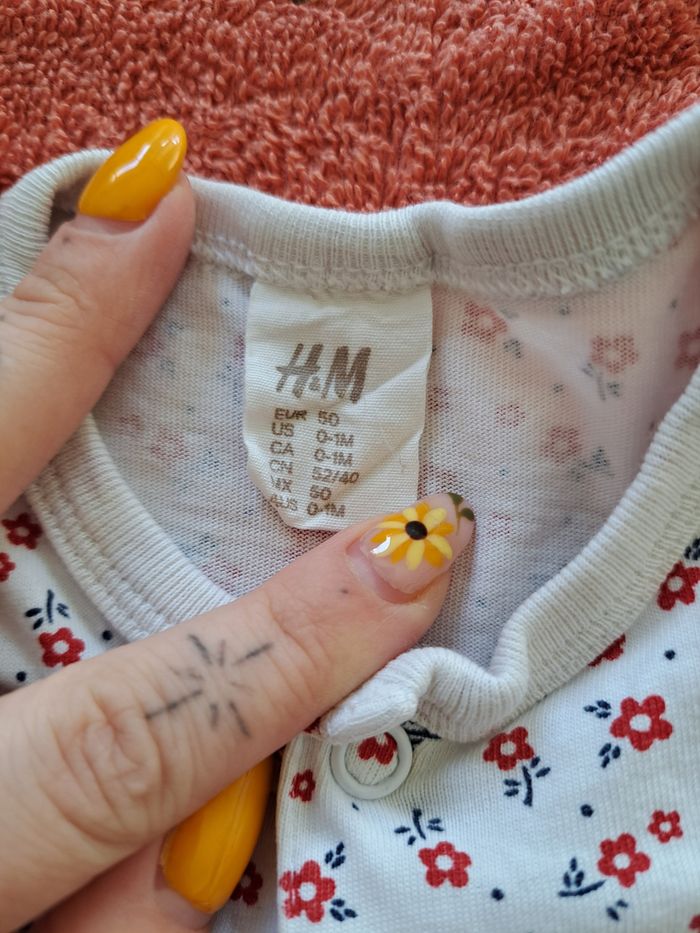 Pyjamas coton fleurs - photo numéro 3