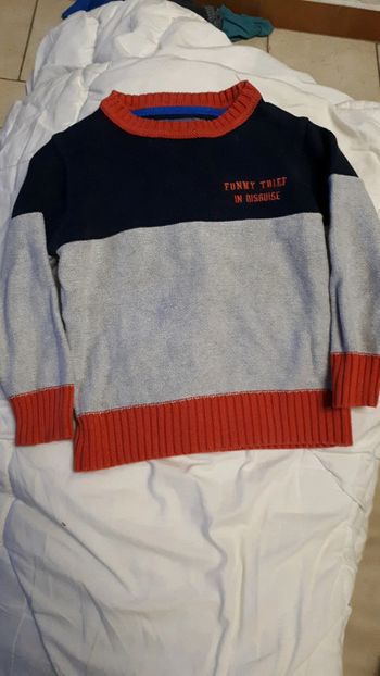 pull col rond 100 % coton