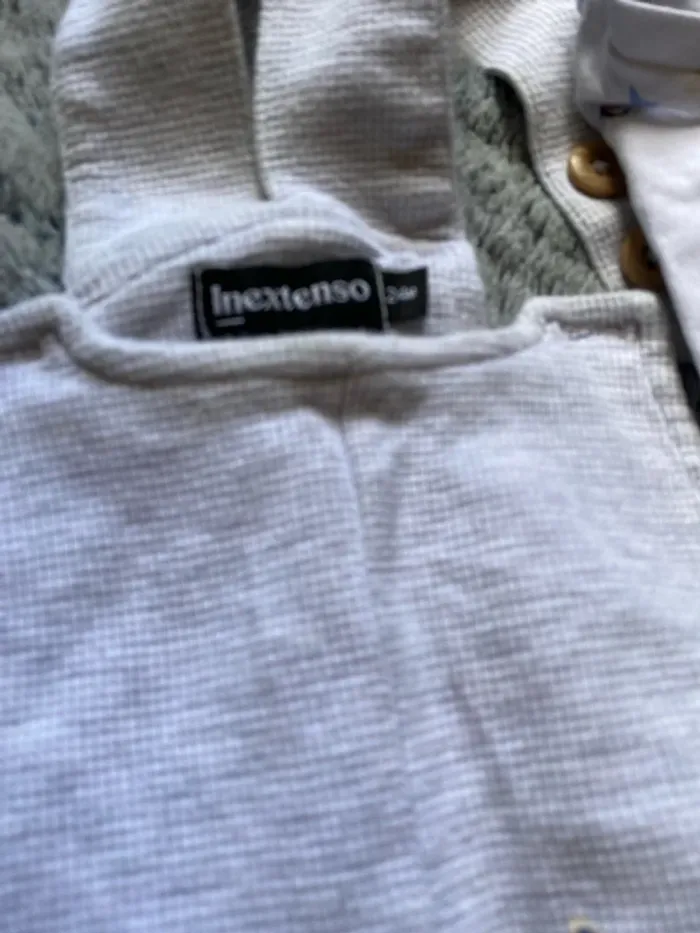 Salopette et t shirt in extenso requin garçon 24 mois - photo numéro 2