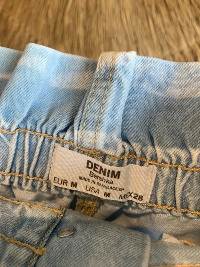 Short jean taille haute Bershka - photo numéro 5