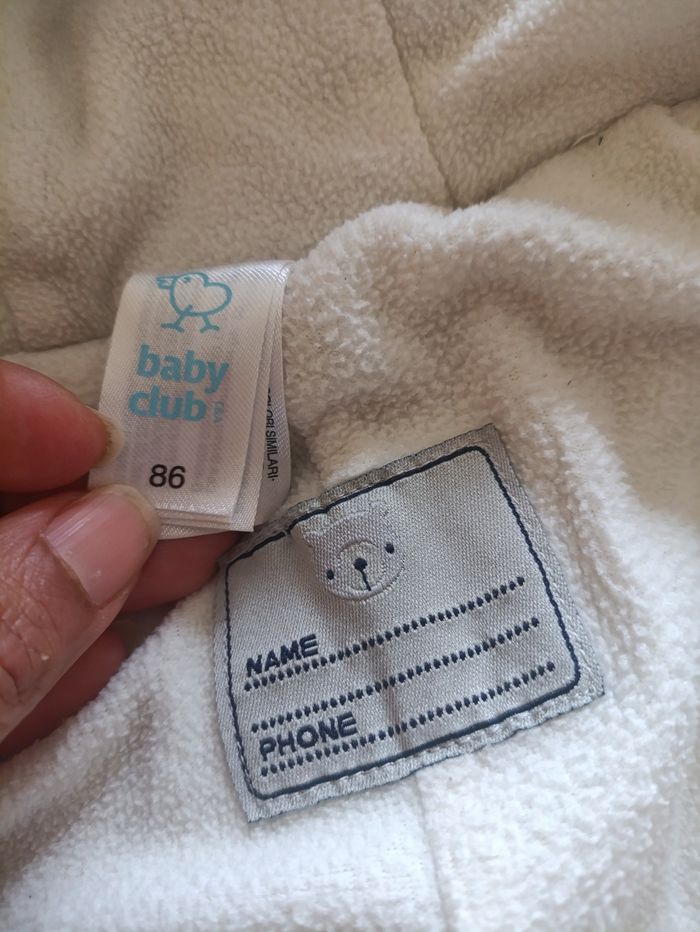 Combinaison pilote grise anthracite - Baby Club (C&A) - Taille 86 - photo numéro 3