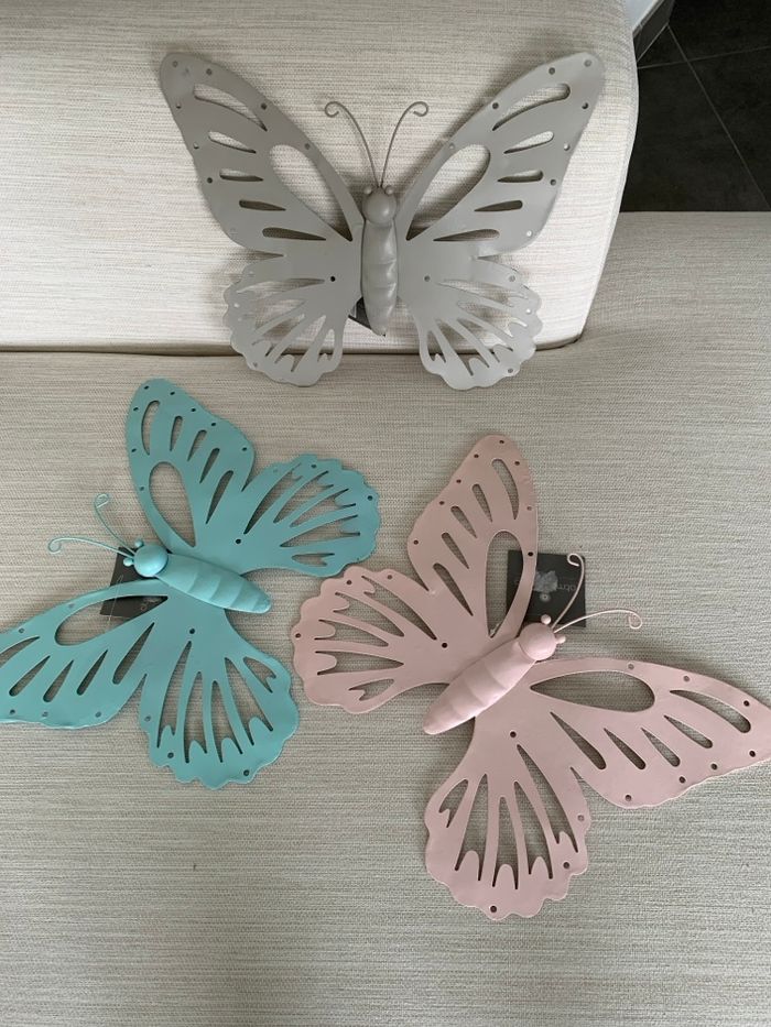 Papillons en métal (décoration murale) - Atmosphera - photo numéro 1