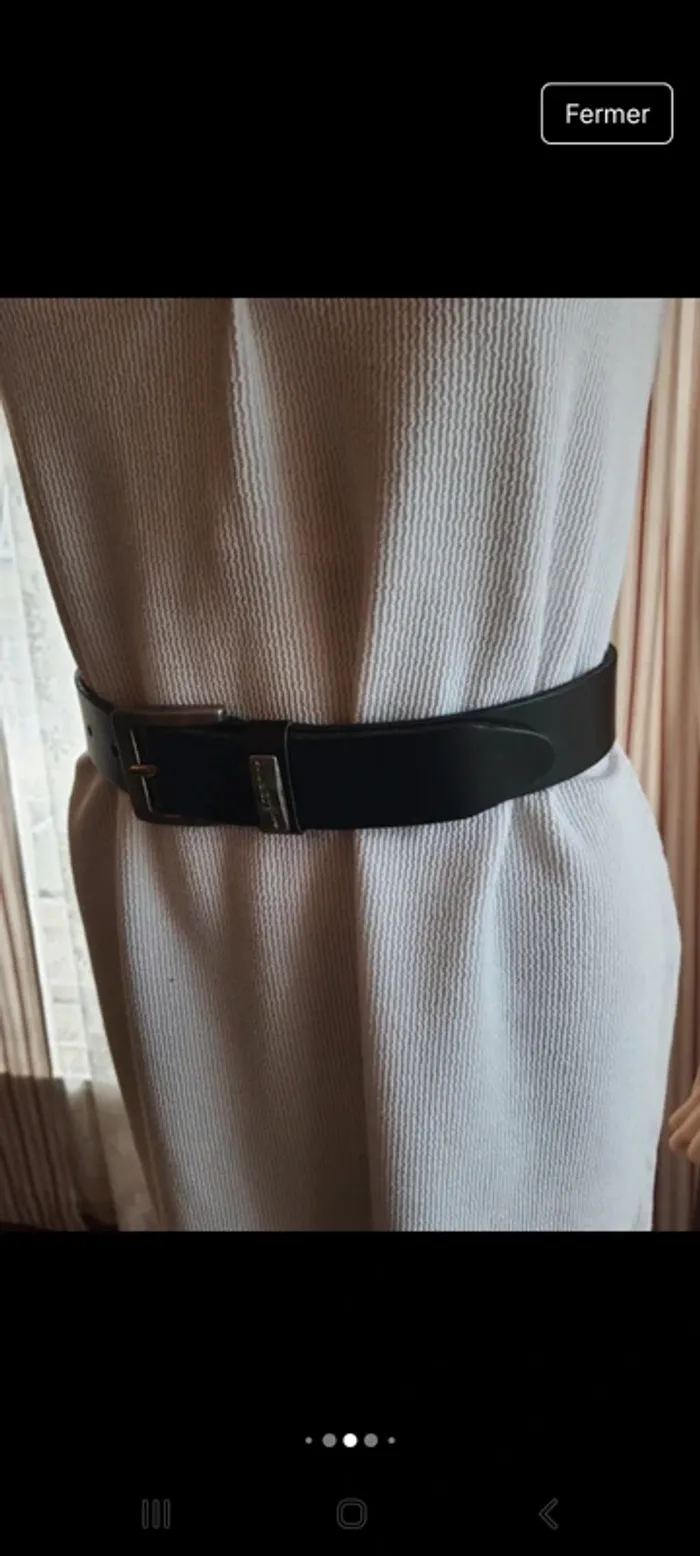Ceinture homme cuir noir Rogers Wayne 75cm - photo numéro 6