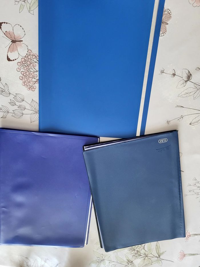 3 porte-revues bleus - photo numéro 3