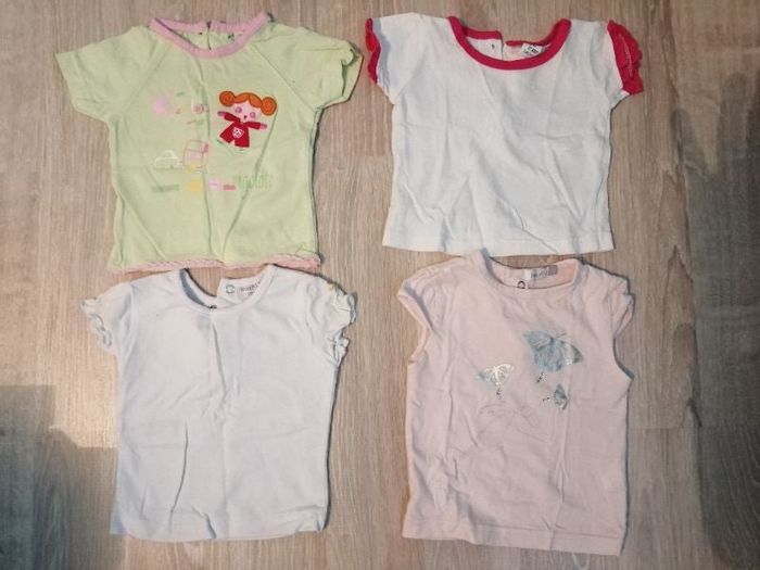 Lot 4 t-shirts fille