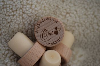 Bouchon de vin personnalisé mariage 