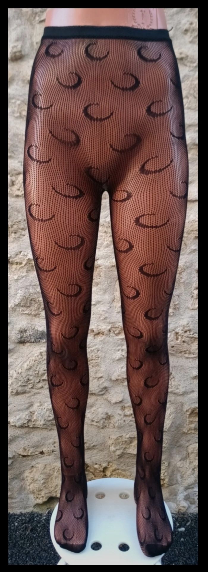 Collant résille motif fantaisie - photo numéro 2