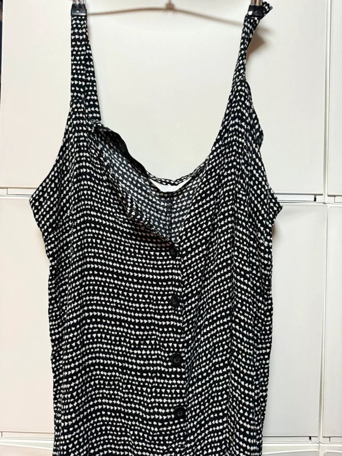 Débardeur style blouse femme noir et blanc primark taille 46 - photo numéro 2
