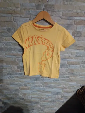T-shirt jaune Kiabi 6A