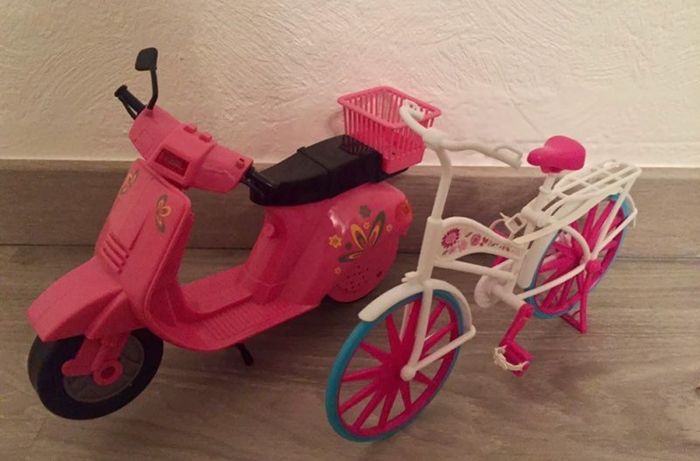 Barbie scooter + vélo