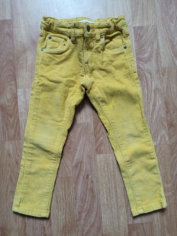 Pantalon velours jaune