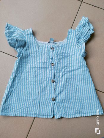 Haut bretelles froufrou