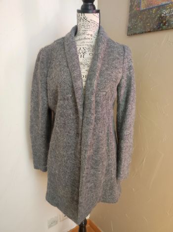 Manteau gris chiné Suncoo taille 1 en laine