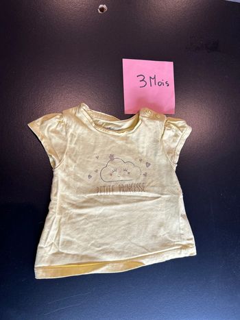 Teeshirt manche courte jaune