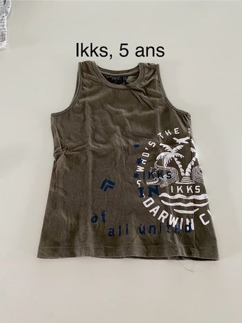 Débardeur kaki ikks 5 ans