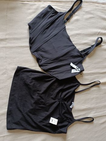 Lot de 2 tops noirs – Taille XL – Neufs avec étiquette