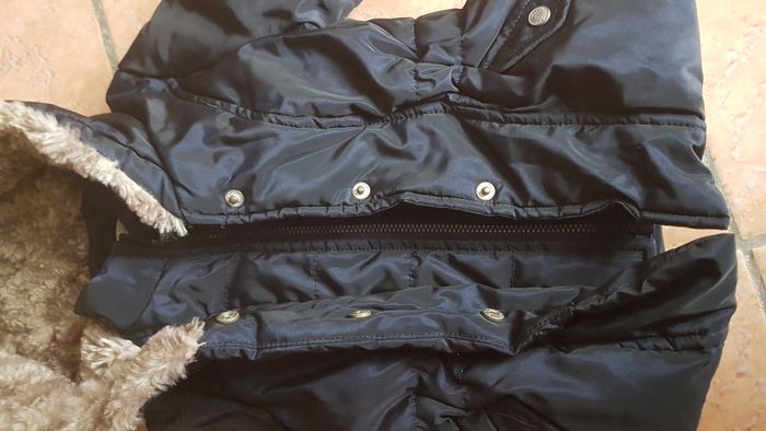 Blouson hiver à capuche fille 6 mois noir Tape à l'oeil - photo numéro 2