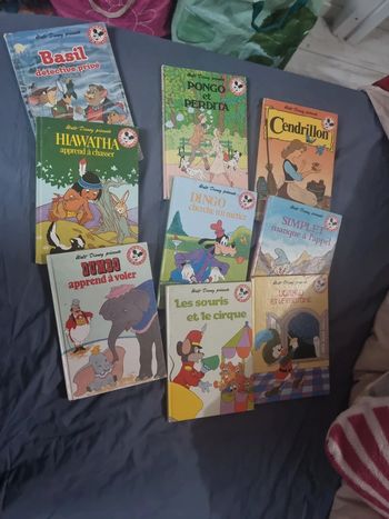 Lot 9 livres vintage disney #orianabllivre