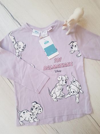 Tee shirt Disney classique zara 101 dalmatiens 3/4ans neuf