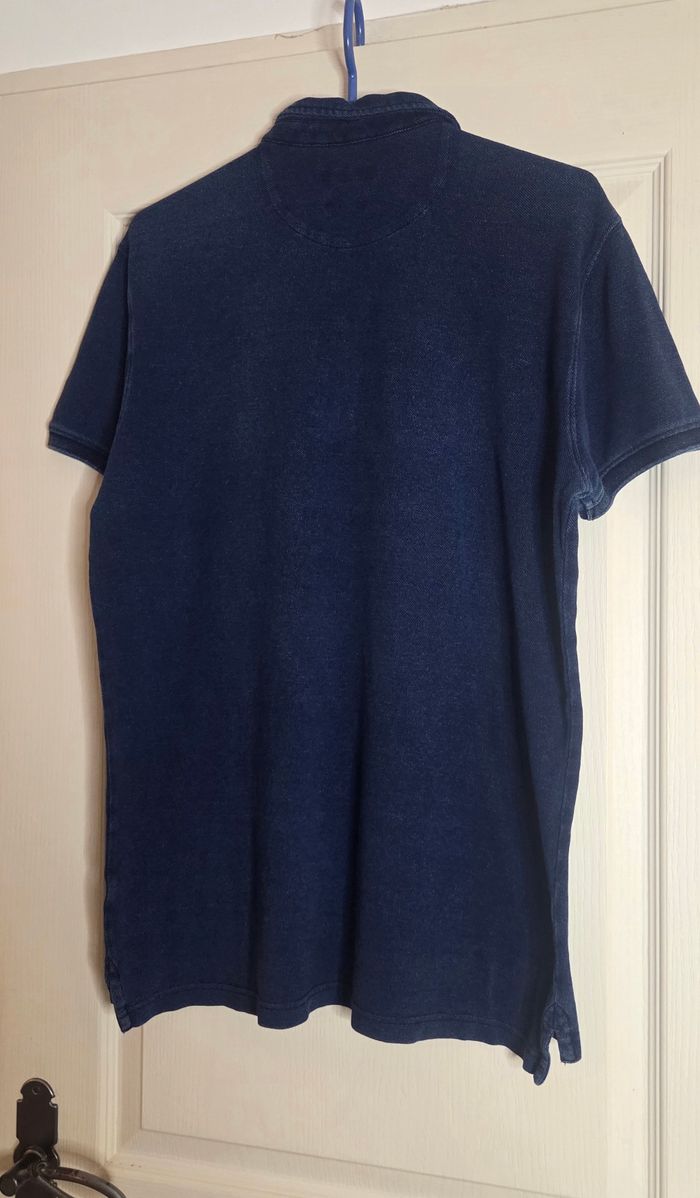 Polo Massimo Dutti Casual Fit – Bleu marine effet délavé chic – Très bon état - photo numéro 7