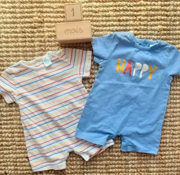 Lot Pyjashort Tex 1mois / 54cm