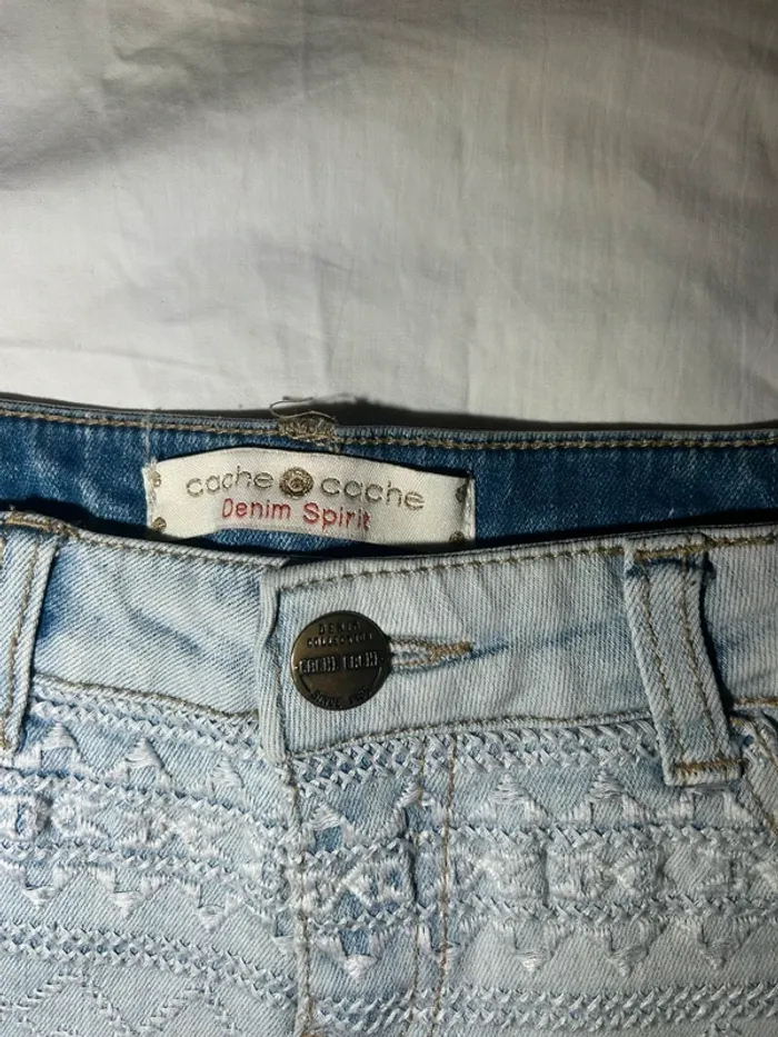 Short en jean cache cache - photo numéro 3
