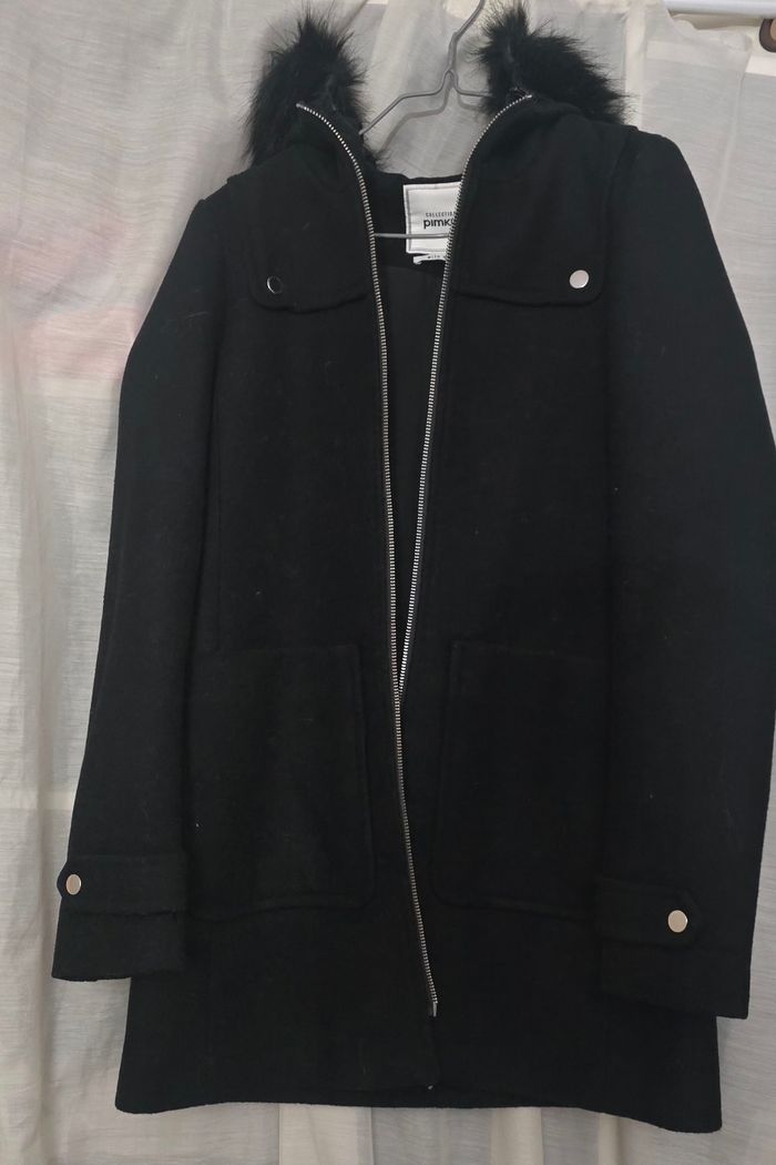 Manteau à capuche fourrure taille XS - Pimkie - photo numéro 2