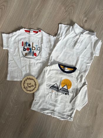 Lot 3 teeshirt Obaidi 6 mois