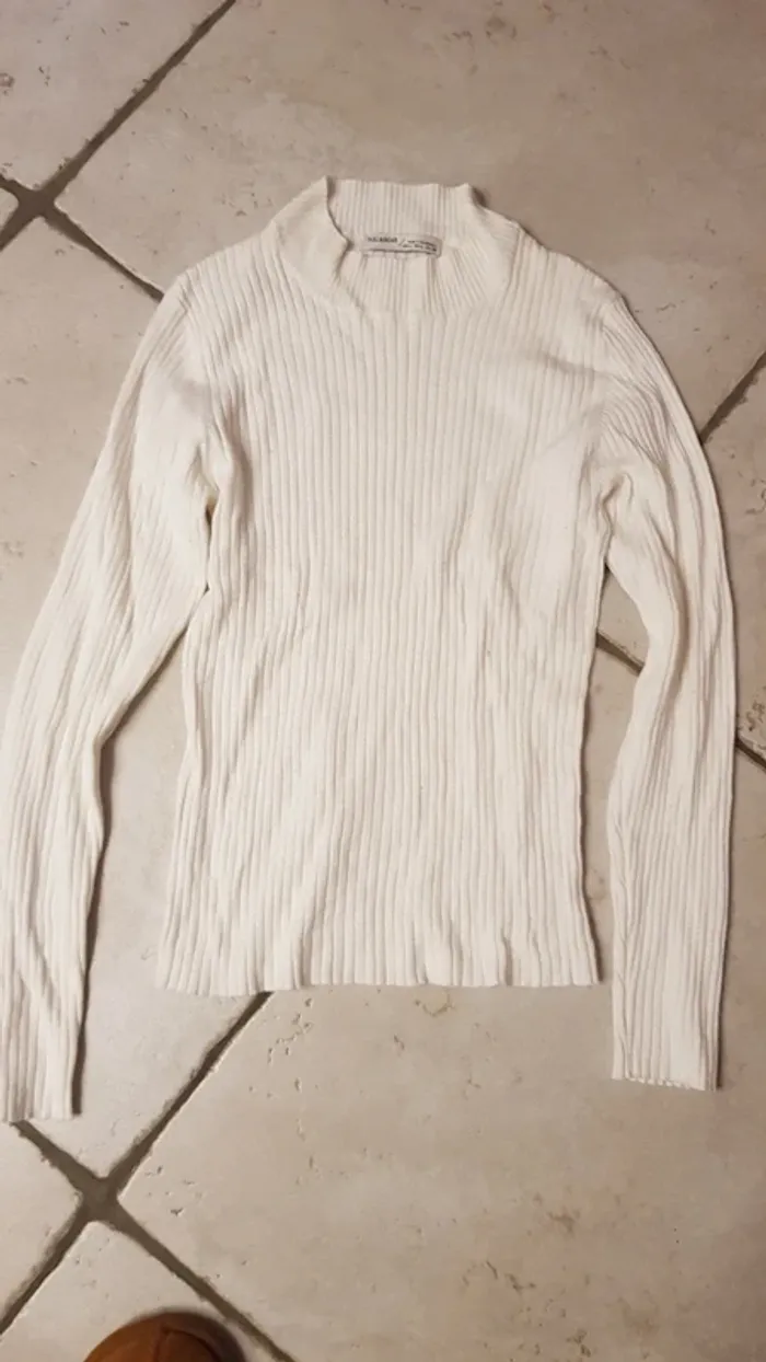 Pull chaussette écru