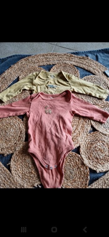 2 bodies manches longues 9 mois