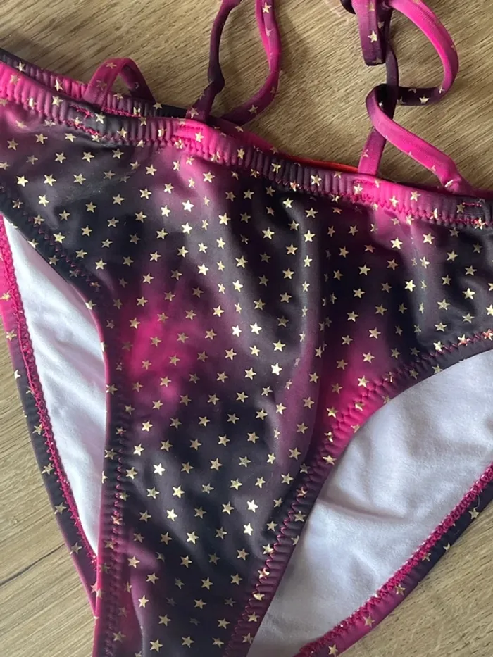 Bikini étoiles doré noué sur le devant - photo numéro 2