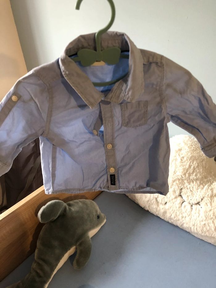 Chemise manche longue Tape à l’œil garçon 6 mois