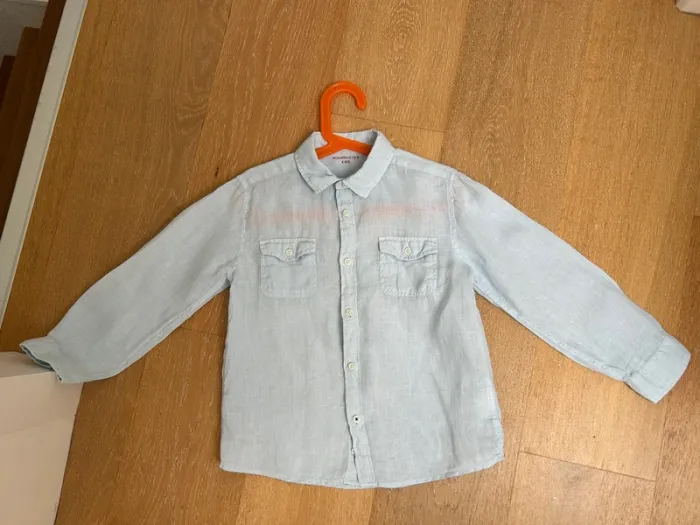 Chemise garçon 100% lin Monoprix kids - photo numéro 7