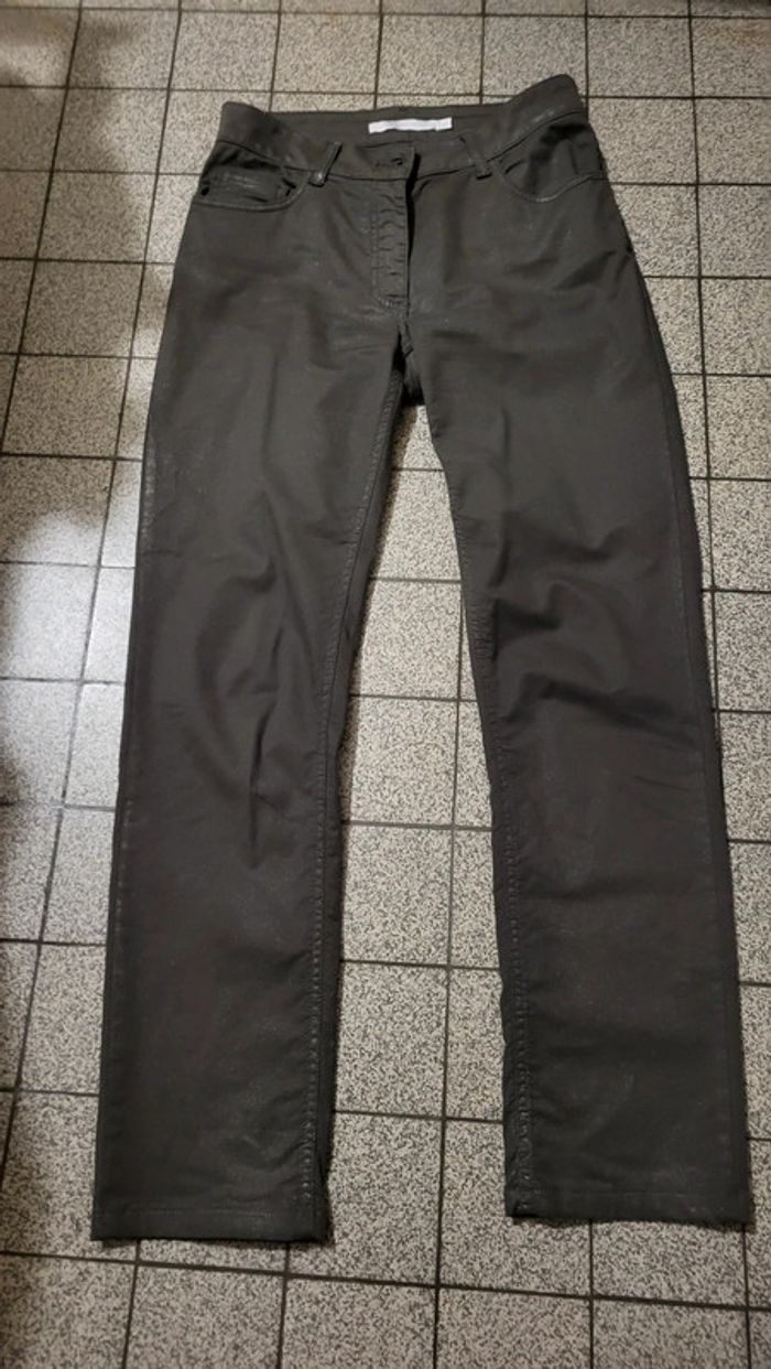 Pantalon  gris brillant taille XS