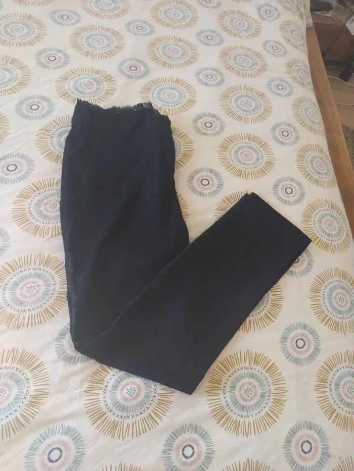 Pantalon noir dentelle S School Rag - photo numéro 4