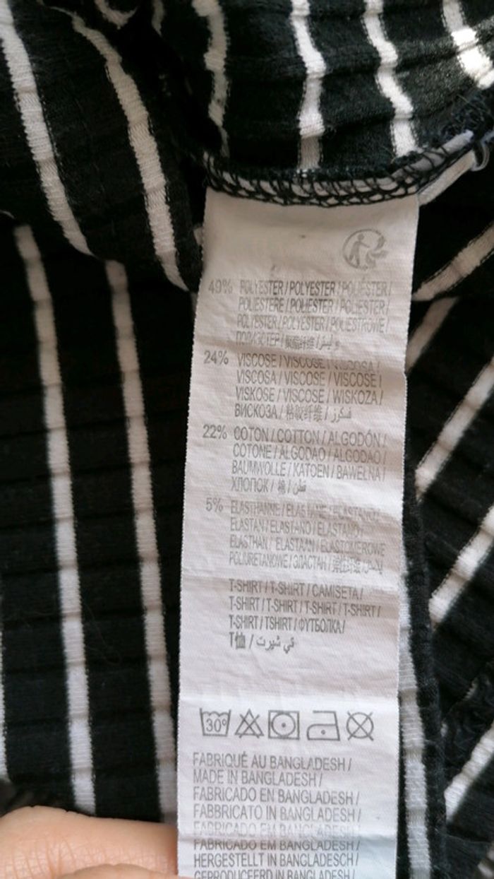 Haut rayé col bateau 12 ans Kiabi - photo numéro 4