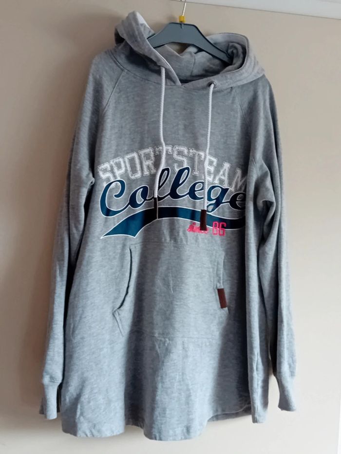 Pull à capuche gris John Baner Taille 40-42