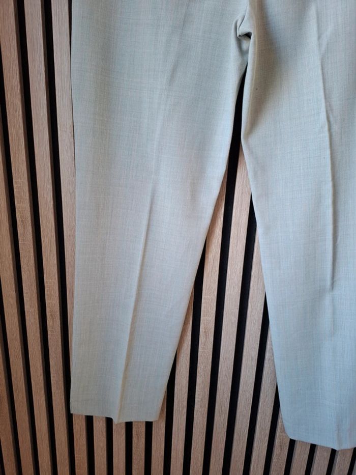 Pantalon beige coton lin Pantashop T 44 - photo numéro 13