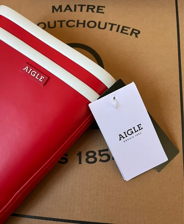 Bottes Aigle Malouine rouge et blanc - photo numéro 8