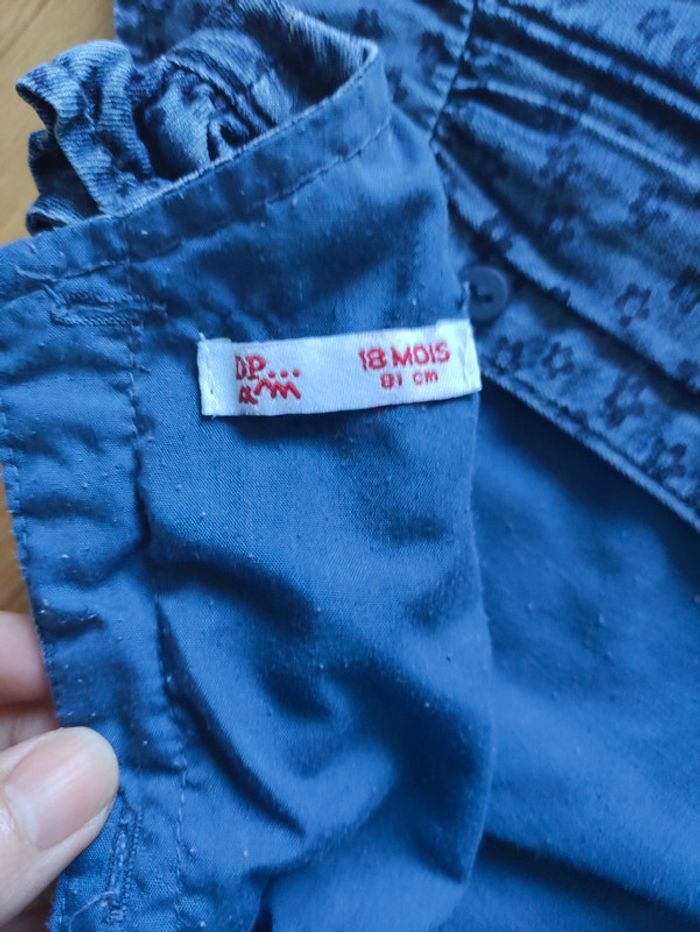 Robe sans manche 18 mois tissue jean fin - photo numéro 3