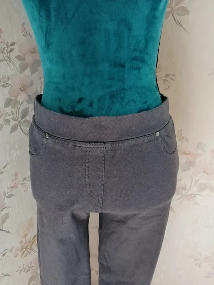 Pantalon jegging gris fausses poches avant / jennyfer / (L) - photo numéro 3