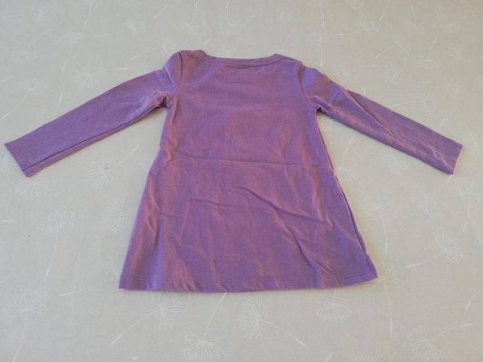 Robe manches longues violette lapin Tex 2/3 ans - photo numéro 3