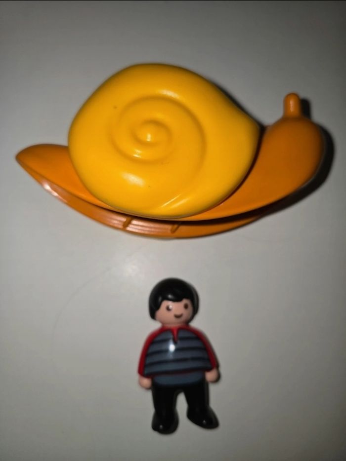 123 playmobil lot fleur à bascule 6756 et escargot à bascule 6755 complets - photo numéro 4