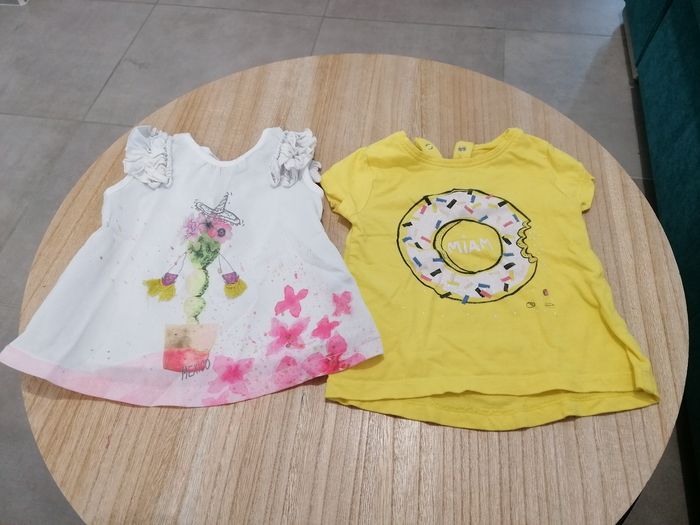 Lot t-shirt 6 mois - photo numéro 2