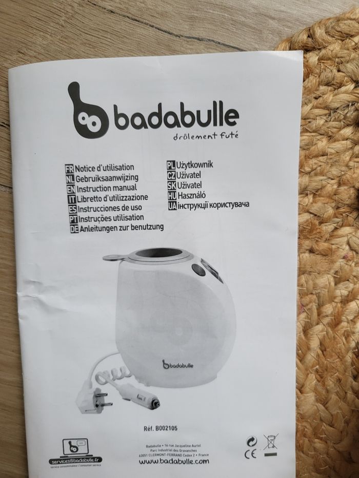 🍒Chauffe biberon nomade badabulle complet avec notice - photo numéro 4